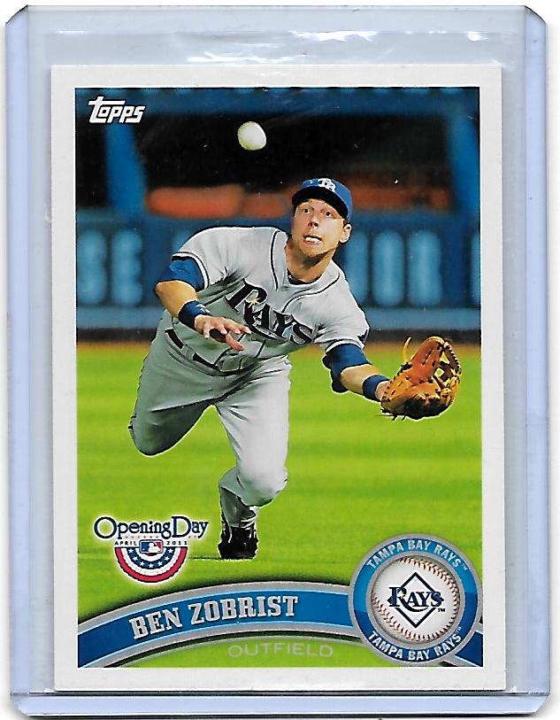 2011 Topps Opening Day Ben Zobrist  Card #14 - Tampa Bay Rays